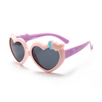 Heart Shaped Kids Sunglasses Custom Logo Baby Children's glasses Polarized Sun glasses Uv 400 Silicone Sunglasses
Heart Shaped Kids Sunglasses Custom Logo Baby Children's glasses Polarized Sun glasses Uv 400 Silicone Sunglasses