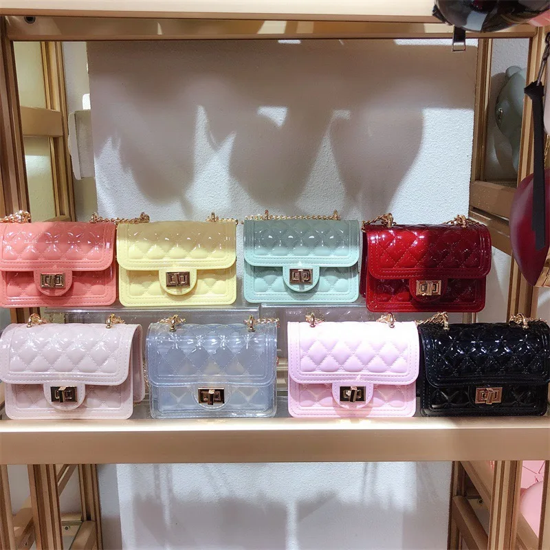 

Wholesale Lady Jelly Bags Cute Clutch Purses Crossbody Shoulder Sling Small Mini Purse Kids BagHandbags for Women, As picture