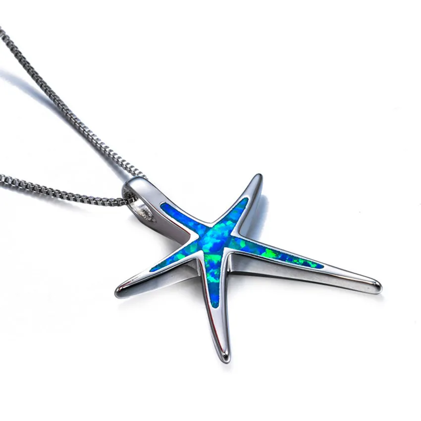 Simple women's fashion spring and summer hundred clavicle chain blue starfish pendant necklace
Simple women's fashion spring and summer hundred clavicle chain blue starfish pendant necklace