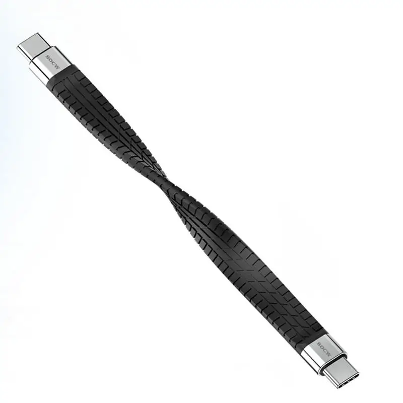 SOCW 100W FPC Chip Fast Charger Cord Type C to Type C fast Charging Data cables usb charging cable Type C Flat Cable
SOCW 100W FPC Chip Fast Charger Cord Type C to Type C fast Charging Data cables usb charging cable Type C Flat Cable