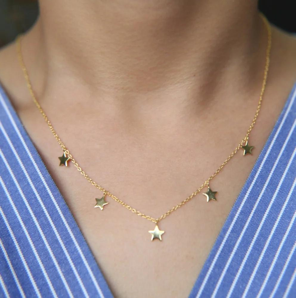 fashion classic jewelry design gold plated 24k 6mm tiny cute star charm 925 sterling silver christmas gift star necklace, Picture
fashion classic jewelry design gold plated 24k 6mm tiny cute star charm 925 sterling silver christmas gift star necklace, Picture