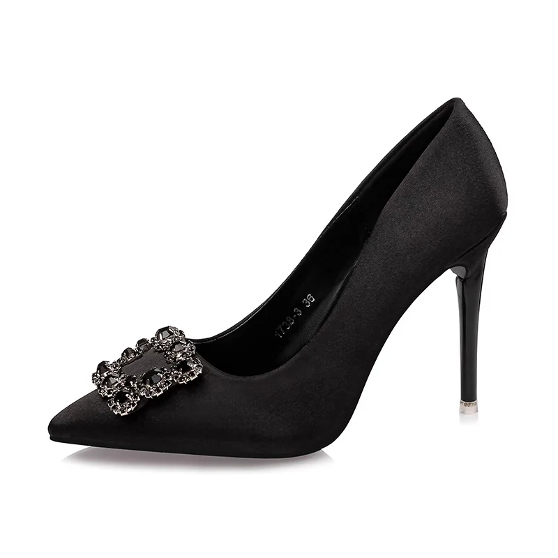 Amazon AliExpress Hot Sale Women's High Heels Solid Color Suede Square Buckle Rhinestone Pointed Toe Shoes Women Heels Sexy
Amazon AliExpress Hot Sale Women's High Heels Solid Color Suede Square Buckle Rhinestone Pointed Toe Shoes Women Heels Sexy