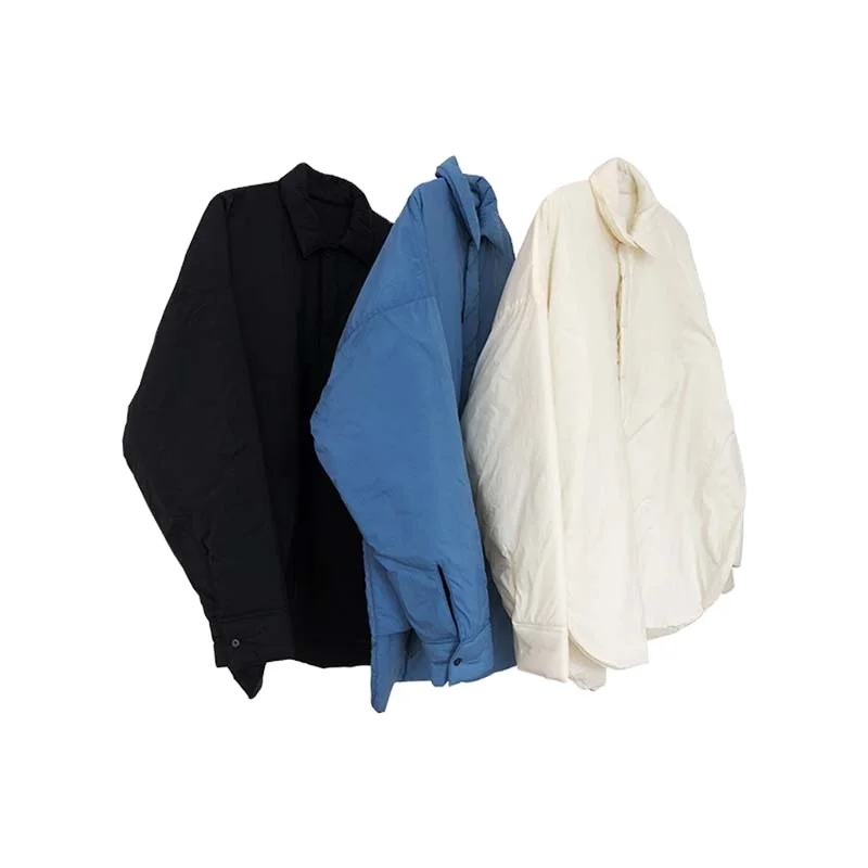 Loose Turn-down Collar Quilted Wave-cut Mid-long Warm Women's Winter Outerwear Cotton Padded Jacket, Black/blue/white
Loose Turn-down Collar Quilted Wave-cut Mid-long Warm Women's Winter Outerwear Cotton Padded Jacket, Black/blue/white