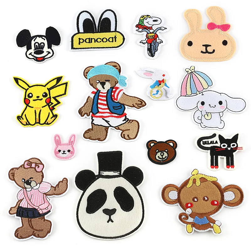 Computer embroidery Zhang Zai cartoon animal rabbit bear patch patch patch clothing accessories embroidery cloth label
Computer embroidery Zhang Zai cartoon animal rabbit bear patch patch patch clothing accessories embroidery cloth label