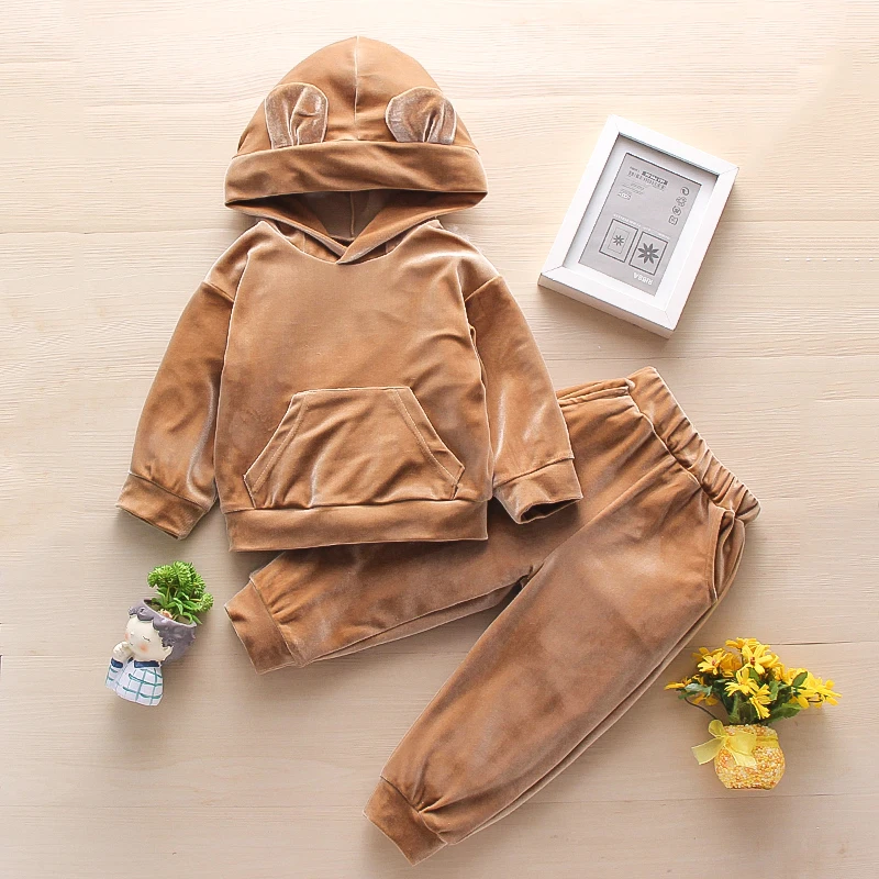 winter warm clothes high quality Hooded small girls clothes set solid color ear hat cute little girls suit, Picture display
winter warm clothes high quality Hooded small girls clothes set solid color ear hat cute little girls suit, Picture display