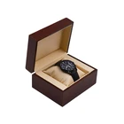 Custom wholesale wooden watch box luxury gift watch box logo printed