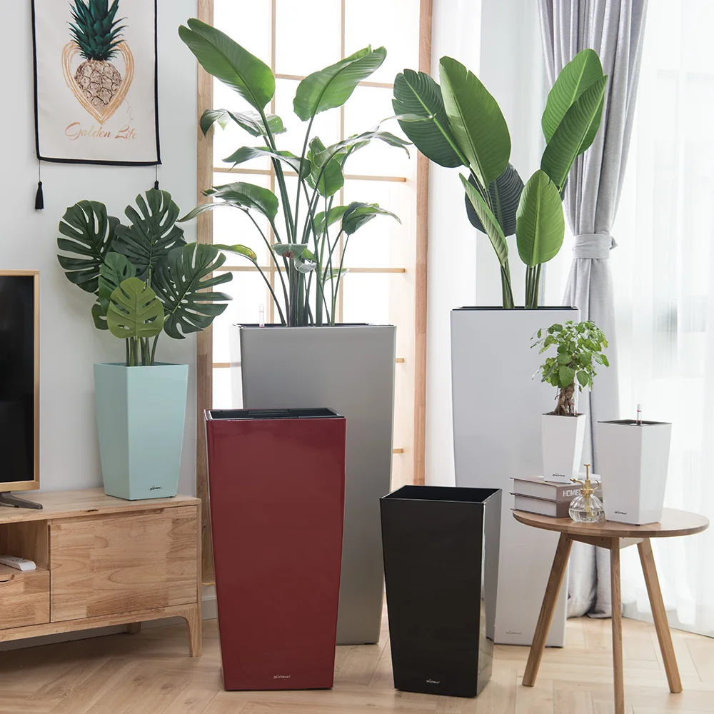 Modern self watering plant containers plastic square flower pots, As picture or customized
Modern self watering plant containers plastic square flower pots, As picture or customized