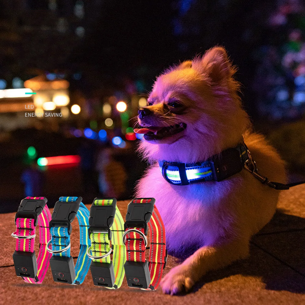 New Pet Led Cat Collar Waterproof Usb Rechargeable Nylon Flashing Light Up Led Dog Collar, Picture shows
New Pet Led Cat Collar Waterproof Usb Rechargeable Nylon Flashing Light Up Led Dog Collar, Picture shows