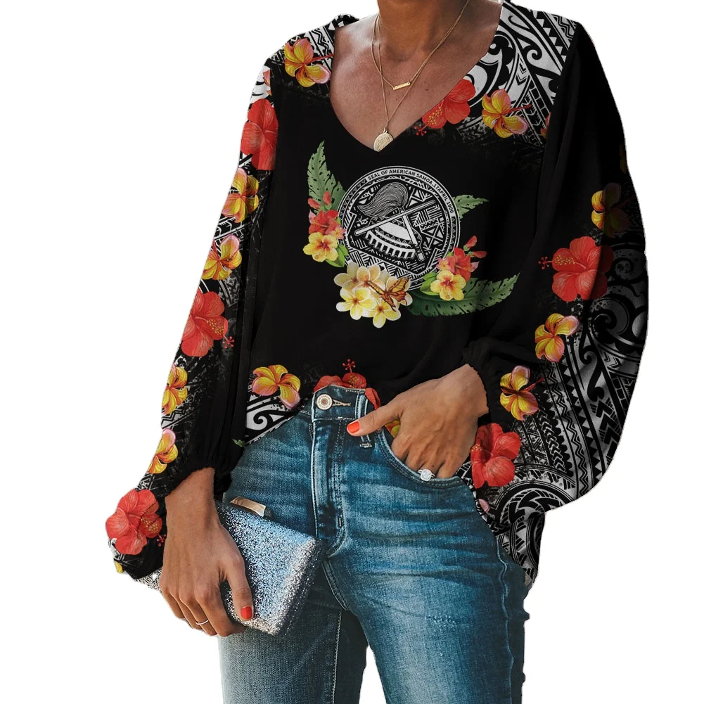 Spring Summer 2021 Polynesian Tribal Printed Woman Tops Fashionable Summer Blouse Shirt New Design Vintage Blouse Long Sleeve, Customized color
Spring Summer 2021 Polynesian Tribal Printed Woman Tops Fashionable Summer Blouse Shirt New Design Vintage Blouse Long Sleeve, Customized color