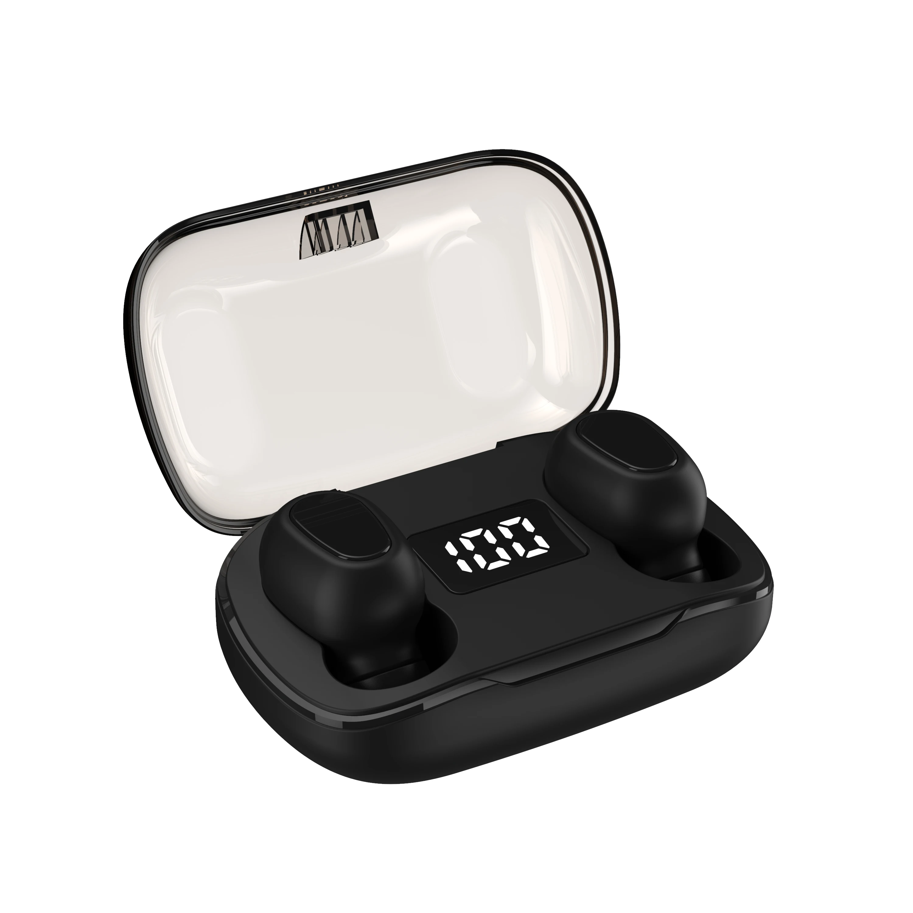 Custom Mini Bass Waterproof Handsfree Earbuds Headphones Tws True Wireless Ear Buds Earphones for Phones, Black white
Custom Mini Bass Waterproof Handsfree Earbuds Headphones Tws True Wireless Ear Buds Earphones for Phones, Black white