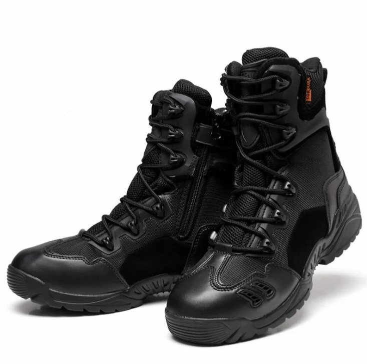 Military male tactical ultra light combat hiking boots, spring autumn winter outdoor desert high top shoes boots, Sand,black
Military male tactical ultra light combat hiking boots, spring autumn winter outdoor desert high top shoes boots, Sand,black
