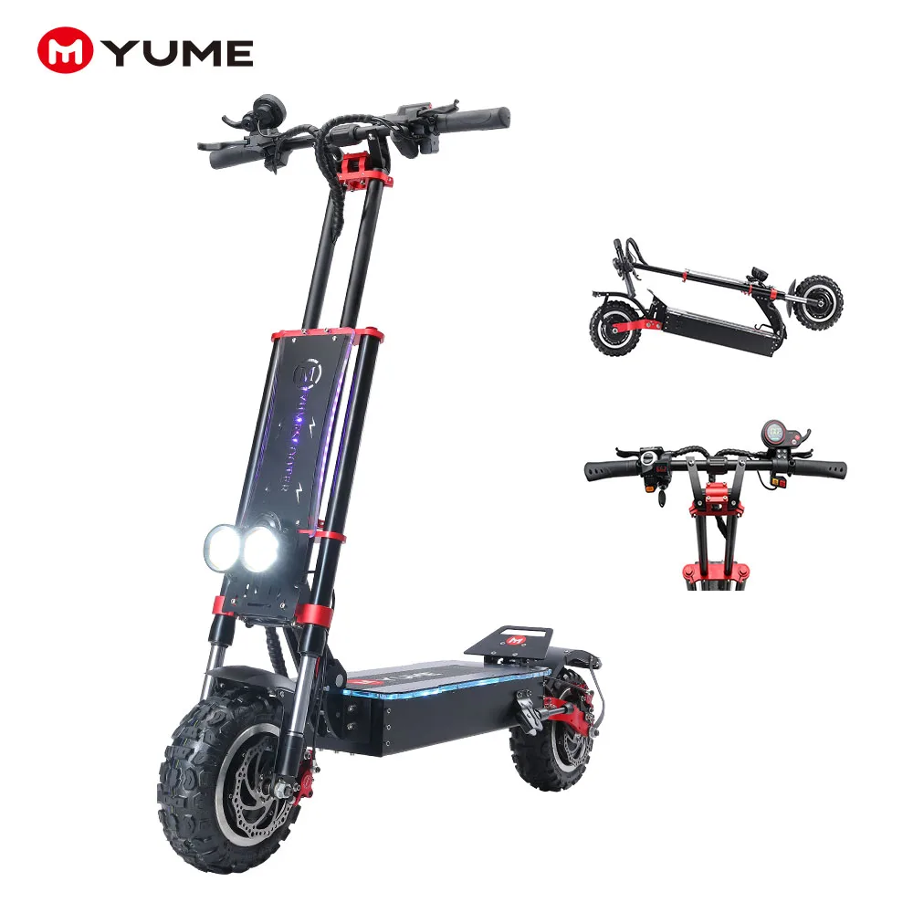 Yume latest upgrade Y11PLUS 5600Watts Dual Motor foldable e scooter Electric Scooter for adult with Oil brake
Yume latest upgrade Y11PLUS 5600Watts Dual Motor foldable e scooter Electric Scooter for adult with Oil brake