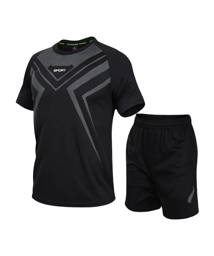 Custom sportswear men summer fitness short-sleeved quick-drying clothes running loose casual fat plus size suit
Custom sportswear men summer fitness short-sleeved quick-drying clothes running loose casual fat plus size suit