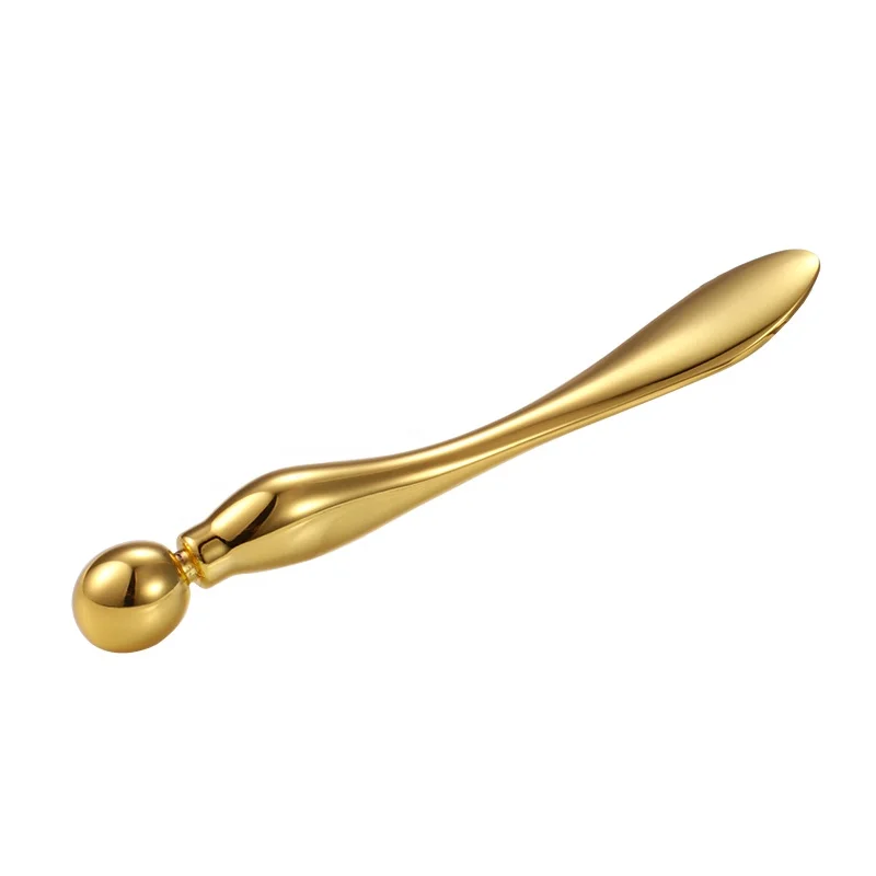Best quality 10cm Gold Cosmetic Spatula Cream makeup cosmetic spoons 
Best quality 10cm Gold Cosmetic Spatula Cream makeup cosmetic spoons