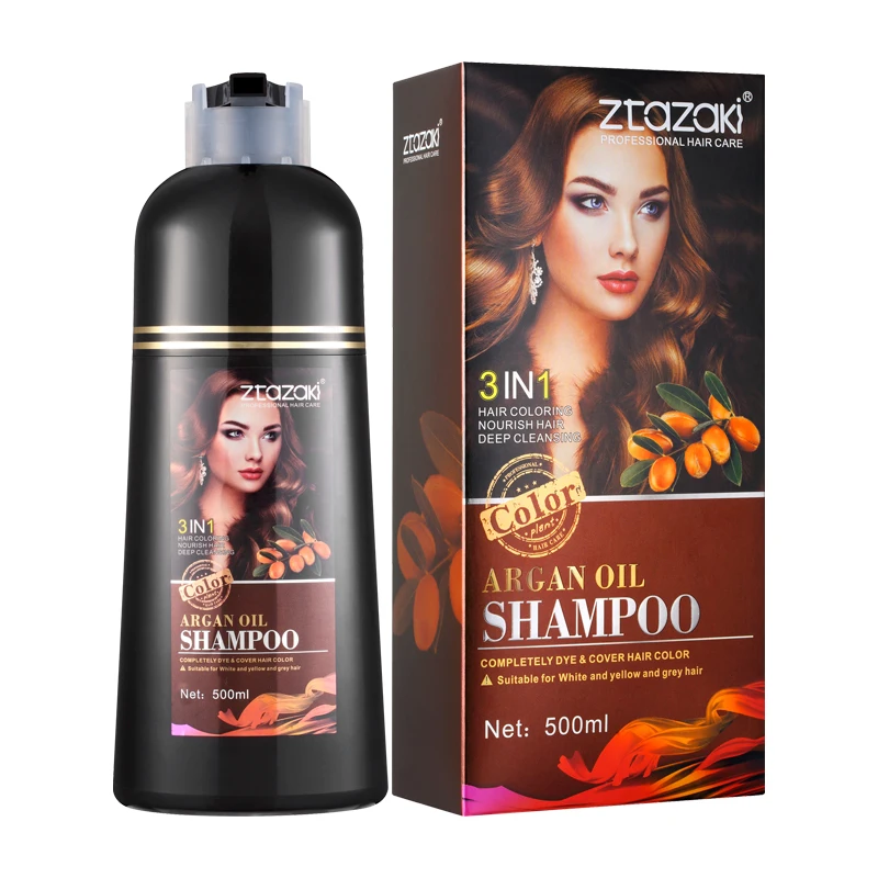 Dropshipping Wholesale Natural Argan oil Extract Fast Cover Gray Hair Dye Dark Brown Permanent Hair Dye Shampoo for Women
Dropshipping Wholesale Natural Argan oil Extract Fast Cover Gray Hair Dye Dark Brown Permanent Hair Dye Shampoo for Women