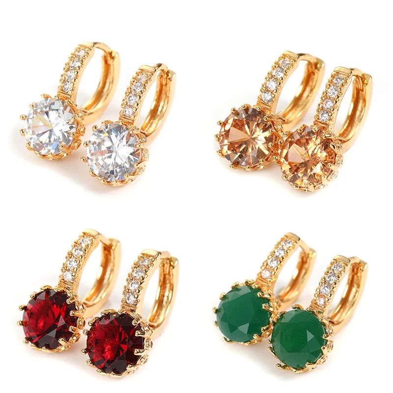 Gold plated wholesale fancy small gold earrings woman 2020 ladies earrings designs designs for party girls, White,green,yellow,red
Gold plated wholesale fancy small gold earrings woman 2020 ladies earrings designs designs for party girls, White,green,yellow,red