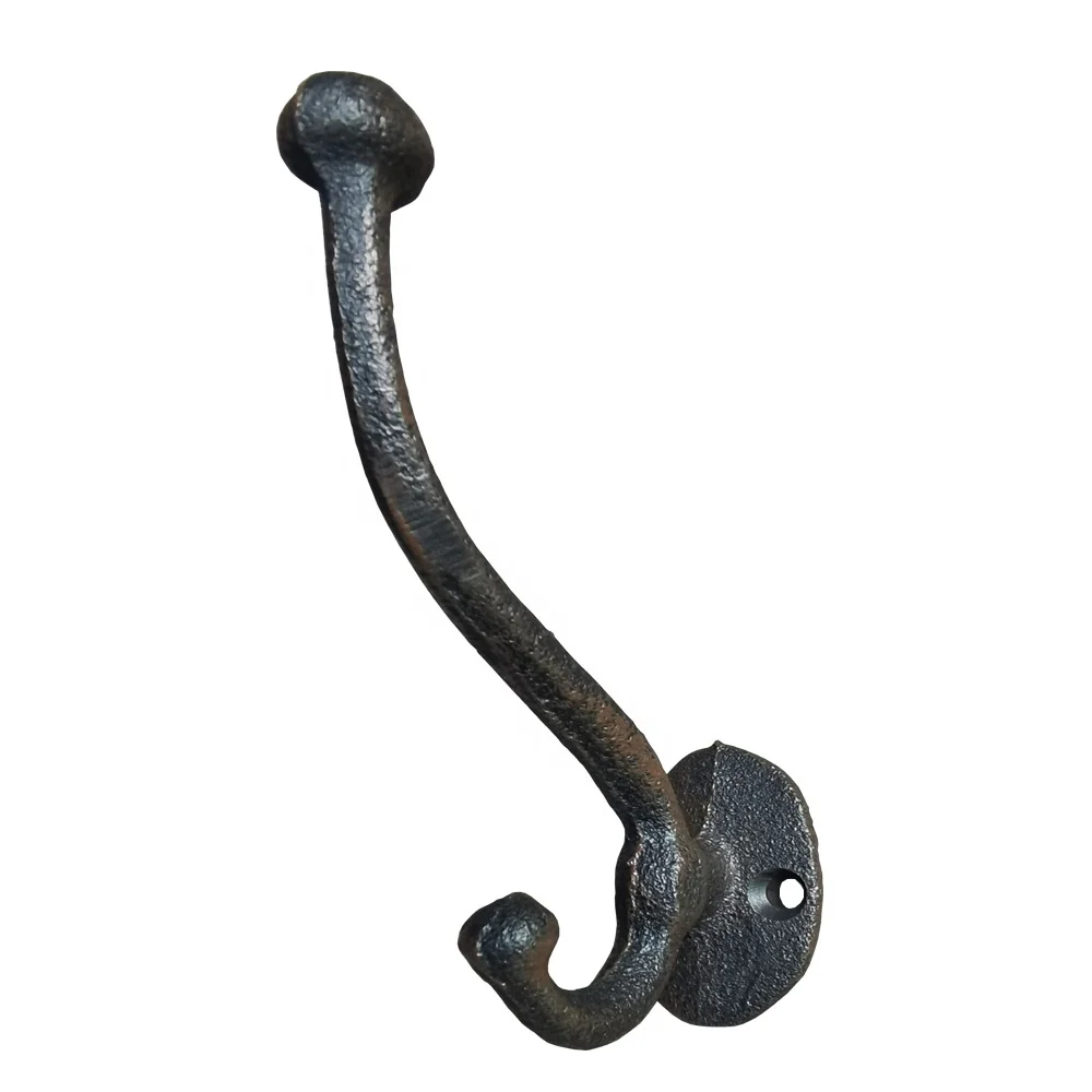 Factory Price Simple Style Cast Iron Home Decor Single Hanger Hook Wall Mounted Hook