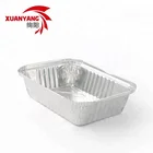 Disposable heavy airline take-out kitchen use eco-friendly aluminum foil food container and foil tray