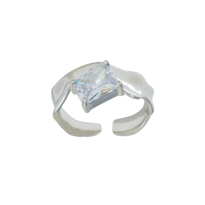 JZ10337 Fashion zircon irregular wedding engagement adjustable rings silver plated women jewelry
JZ10337 Fashion zircon irregular wedding engagement adjustable rings silver plated women jewelry
