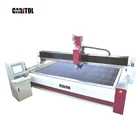 3D 3 Axis High Pressure Gantry Cnc Abrasive Water Jet Cutter Glass Aluminum Waterjet Cutting Machine For Sale