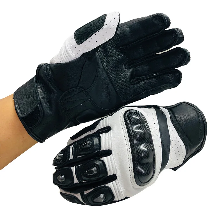 New factory Goat Skin Leather Motorcycle Gloves Full Finger Racing Gloves, Black;red;white and customized
New factory Goat Skin Leather Motorcycle Gloves Full Finger Racing Gloves, Black;red;white and customized