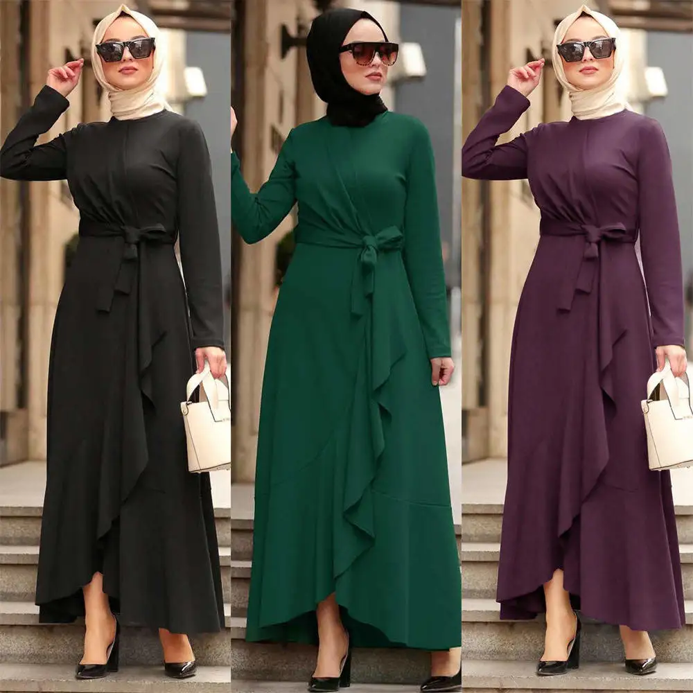 W&A 2020 high quality American&Malaysia&Muslim ladies slim fit casual dress abaya kaftan style solid color, 4 colors as picture
W&A 2020 high quality American&Malaysia&Muslim ladies slim fit casual dress abaya kaftan style solid color, 4 colors as picture