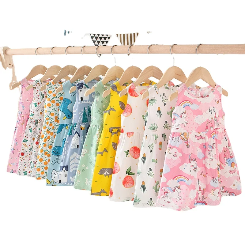 2021 Summer Boutique Clothing Floral Print Baby Girl Sleeveless Cotton Customized Dresses for Girls
2021 Summer Boutique Clothing Floral Print Baby Girl Sleeveless Cotton Customized Dresses for Girls