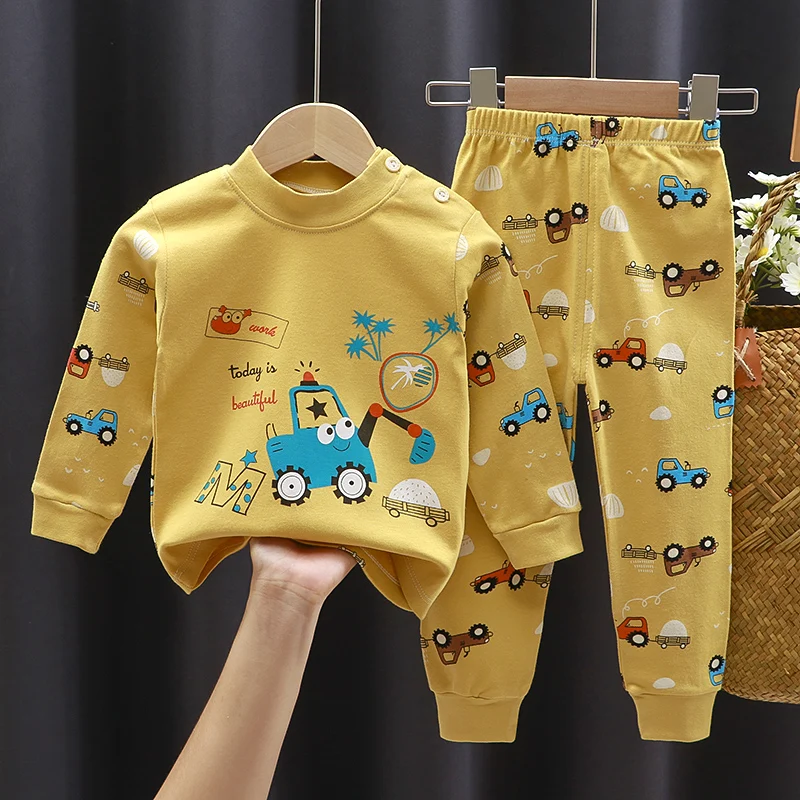 Hot Sale Wholesale Long Sleeve Kids Sleepwear Printing Cotton Animals Boys Pajama Sets
Hot Sale Wholesale Long Sleeve Kids Sleepwear Printing Cotton Animals Boys Pajama Sets