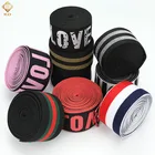 Factory Wholesale Custom Logo Textile Spandex Flat Plush Shiny Nylon Elastic Bands For Garment Waistband Trousers Bags