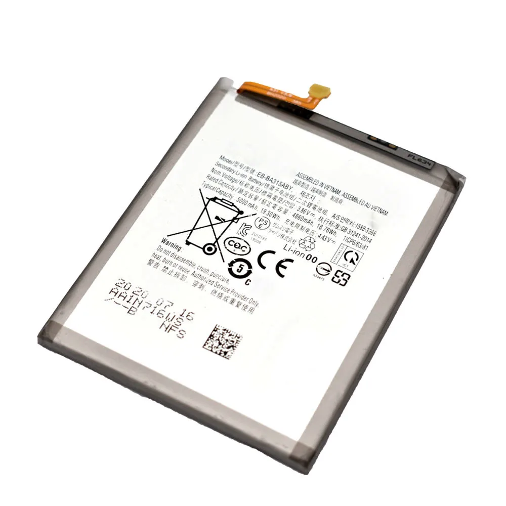 New 100% Testedrechargeable Battery EB-BA315ABY For Samsung Galaxy A31 5000mah 
New 100% Testedrechargeable Battery EB-BA315ABY For Samsung Galaxy A31 5000mah