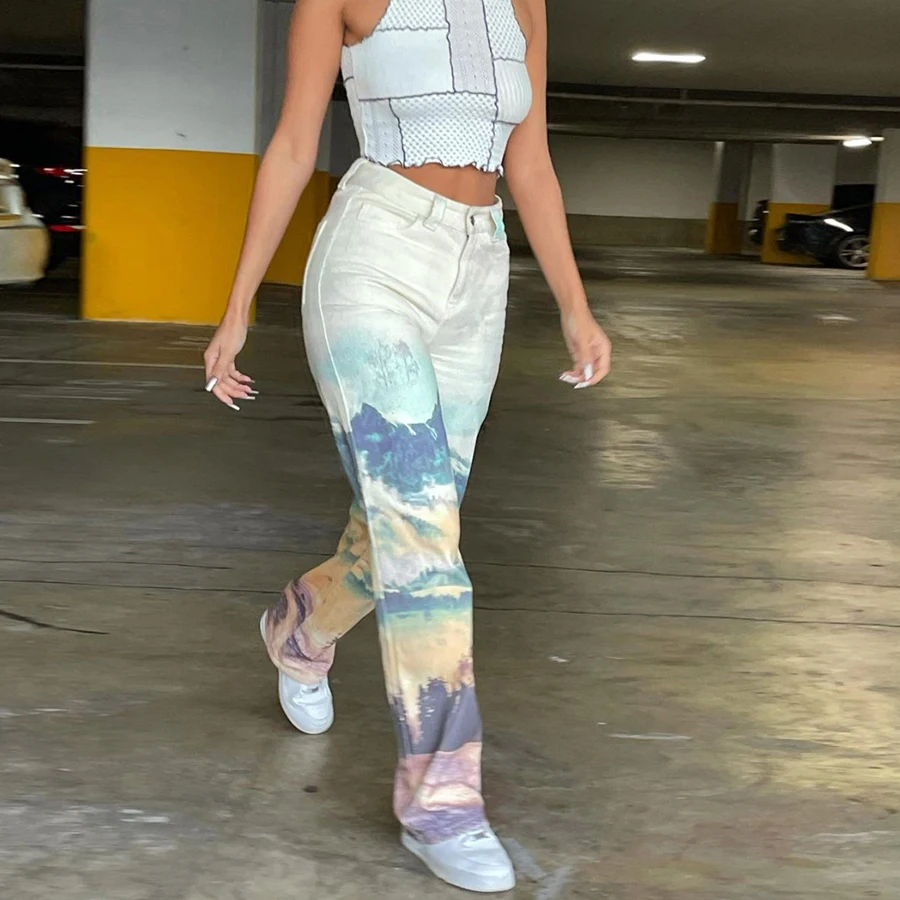 Nibber W20P10953 Sping 2021Print Zipper Straight Pants Women Middle Waist Casual Style Active Workout Pockets Long Trousers Hot
Nibber W20P10953 Sping 2021Print Zipper Straight Pants Women Middle Waist Casual Style Active Workout Pockets Long Trousers Hot