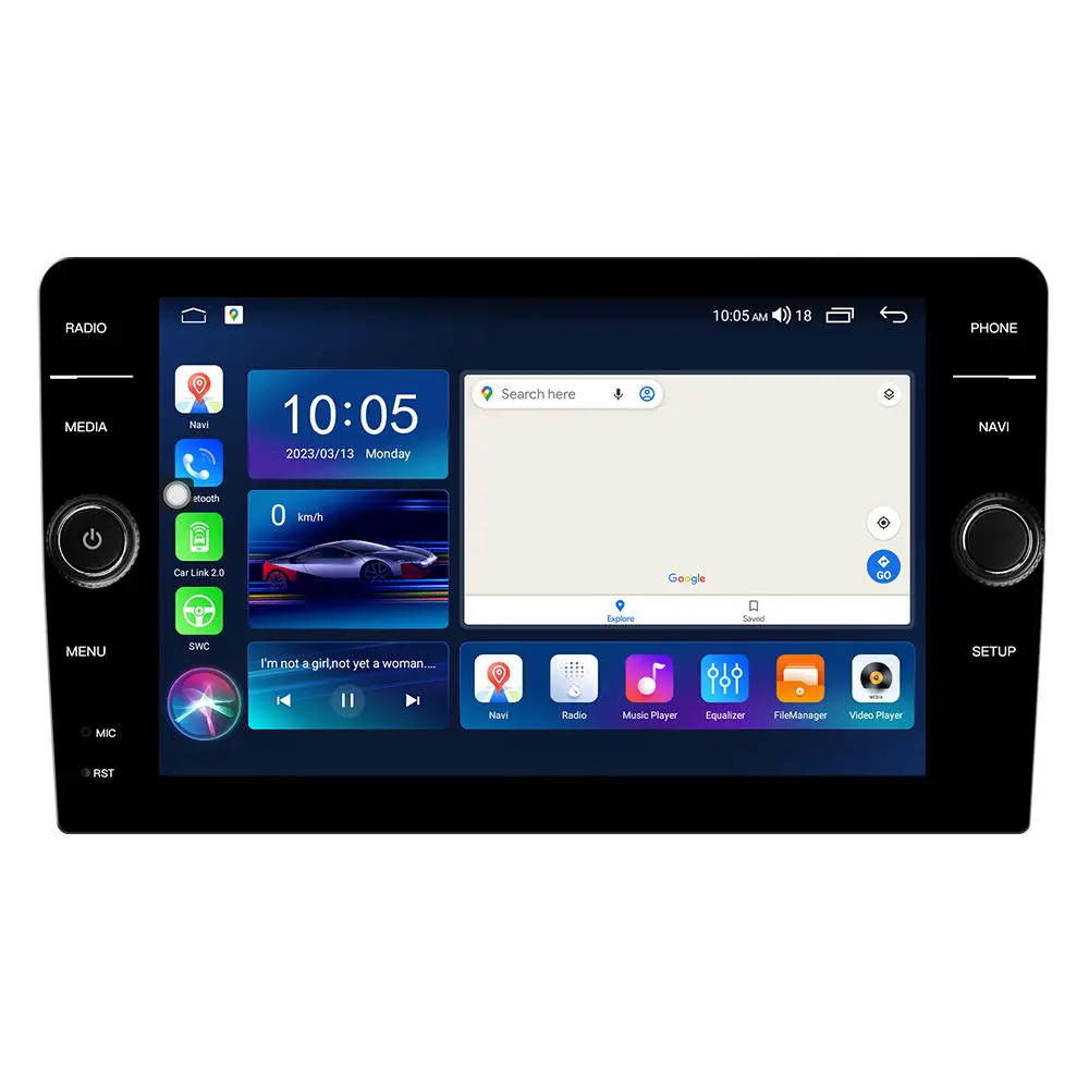 Mekede 9 /10 Inch android car Screen Car gps Navigation Android Audio Radio System with button for all cars
Mekede 9 /10 Inch android car Screen Car gps Navigation Android Audio Radio System with button for all cars