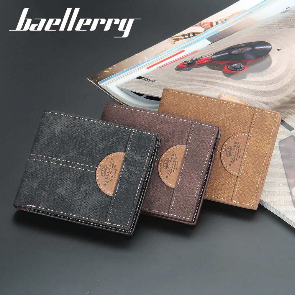 2022 Wholesale Baellerry Stylish PU Leather men Short Purse Simple Casual men's leather wallet Small Clutch Male Wallet
2022 Wholesale Baellerry Stylish PU Leather men Short Purse Simple Casual men's leather wallet Small Clutch Male Wallet
