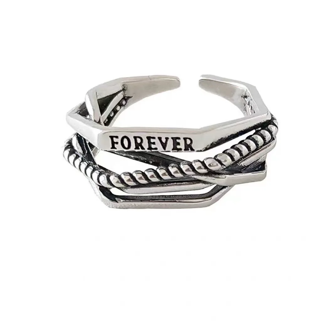 925 Sterling Silver Ring Personalized Hip Hop Opening Simple forefinger Joint Ring Vintage European Ring
925 Sterling Silver Ring Personalized Hip Hop Opening Simple forefinger Joint Ring Vintage European Ring