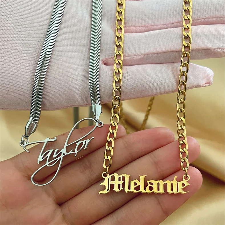 2021 Stainless Steel Custom Necklaces Personalized Name Logo Necklace For Gifts Women Men
2021 Stainless Steel Custom Necklaces Personalized Name Logo Necklace For Gifts Women Men
