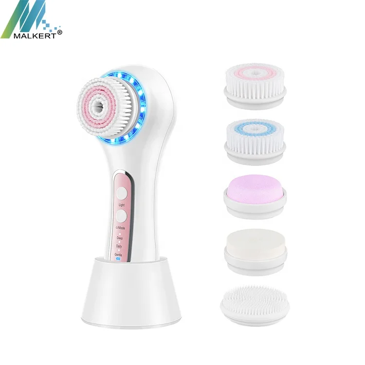 MALKERT Equipment Facial Cleansing Silicone Brush 5 in 1 Exfoliators Cleansing Electric Facial Cleansing Brush, White, green, pink
MALKERT Equipment Facial Cleansing Silicone Brush 5 in 1 Exfoliators Cleansing Electric Facial Cleansing Brush, White, green, pink