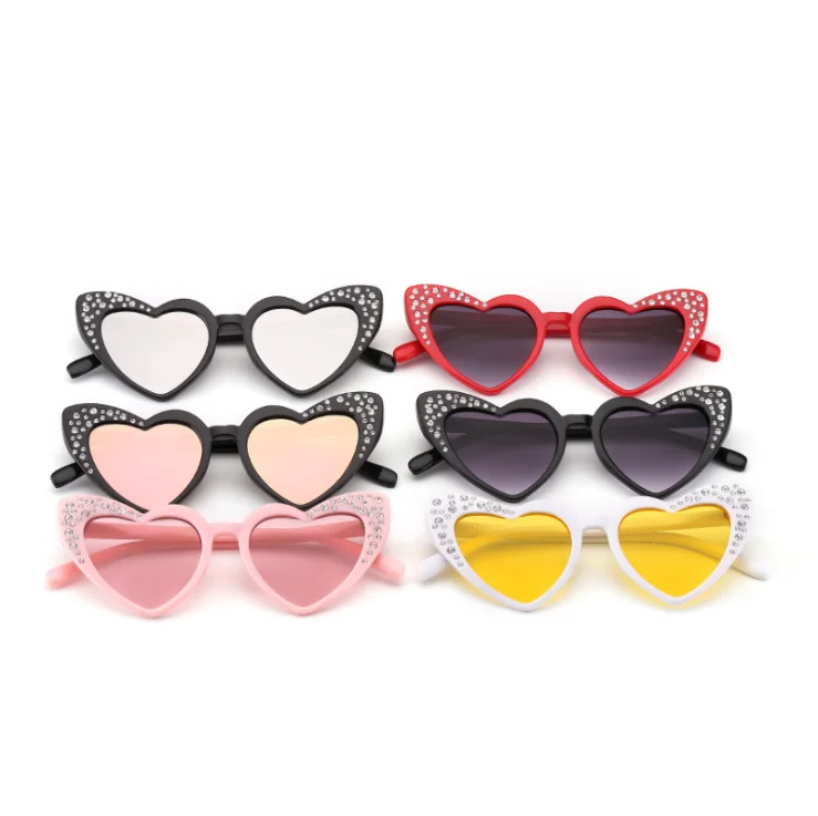 Diamond heart girls sunglasses fashionable trendy Cute LOVE Heart Kids Sunglasses Children Boys Girl Sun glasses, Custom colors
Diamond heart girls sunglasses fashionable trendy Cute LOVE Heart Kids Sunglasses Children Boys Girl Sun glasses, Custom colors
