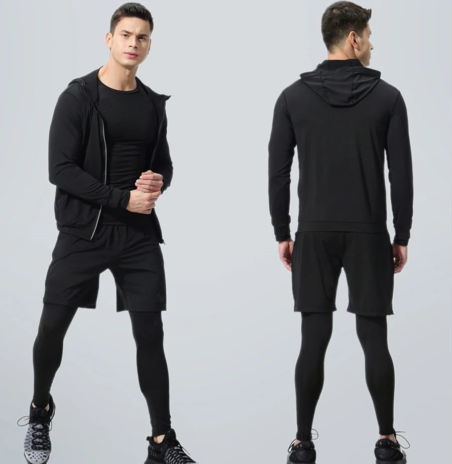 Running Sets Quick drying Breathable Stretch Sweatpants winter Gym Compression Men Jogging Fitness training Sports Suits, Custom
Running Sets Quick drying Breathable Stretch Sweatpants winter Gym Compression Men Jogging Fitness training Sports Suits, Custom