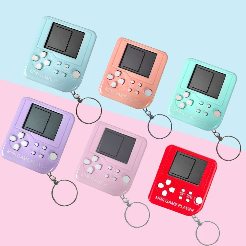 Retro Classic Pocket Macaron Colors Accessories Tiny Puzzle Cart Keychain Joystick Mini Handheld Game Console Player, Multi color
Retro Classic Pocket Macaron Colors Accessories Tiny Puzzle Cart Keychain Joystick Mini Handheld Game Console Player, Multi color