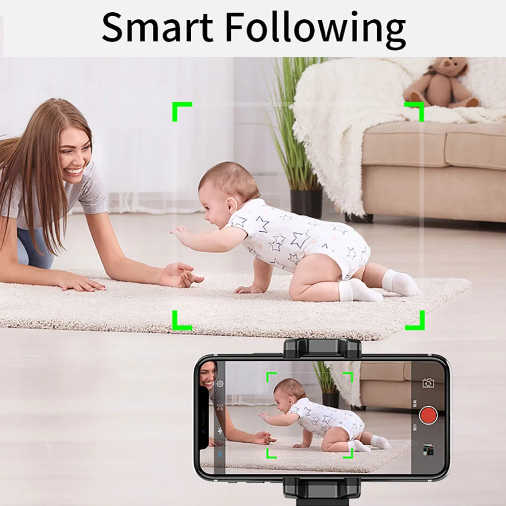 360 Rotation Face tracking Selfie Stick Tripod Object Tracking Holder Camera Gimbal for Photo Vlog Live Video Record