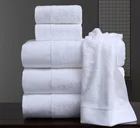 100% cotton 5 star hotel bath disposable fancy plain white towels with custom logo