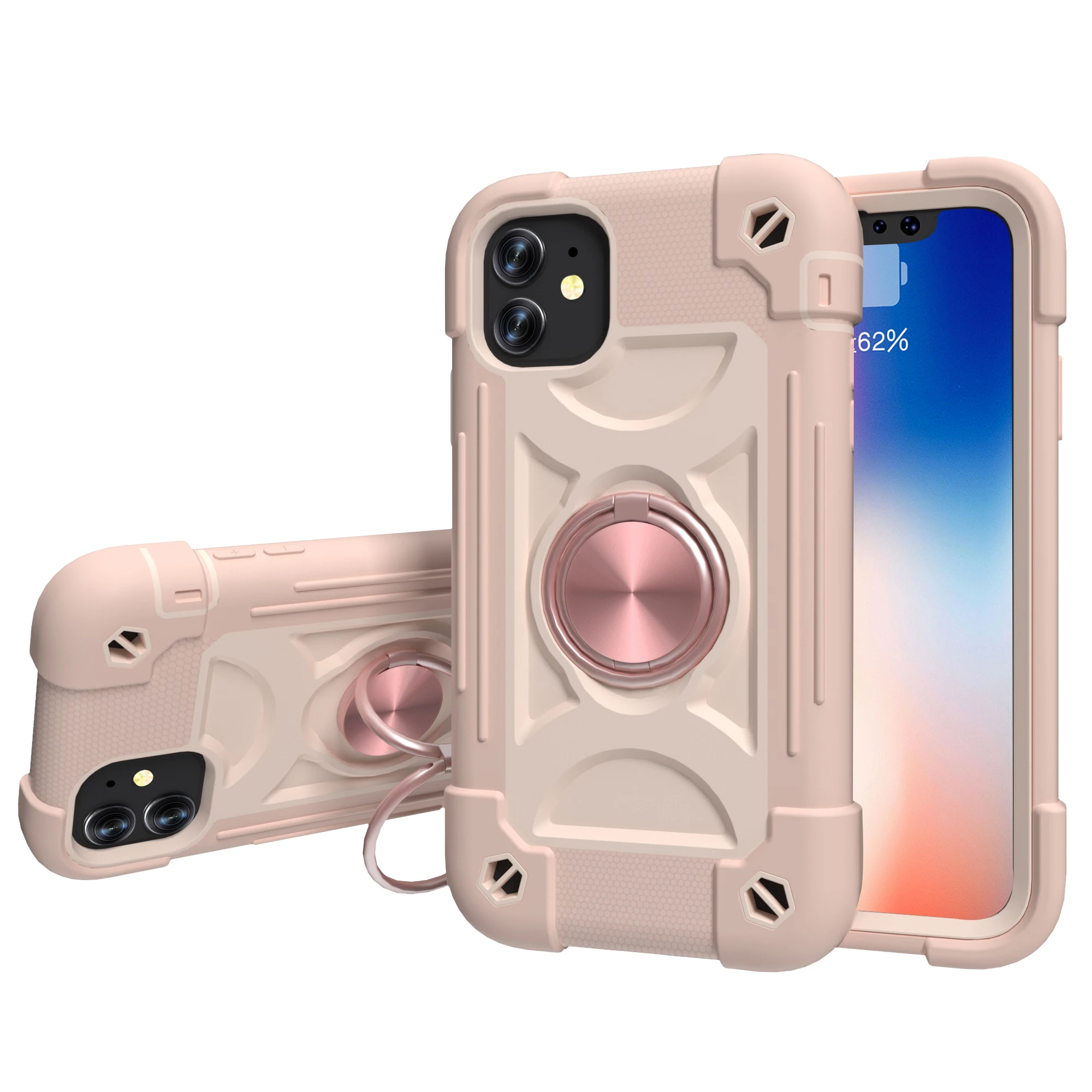 Hot Selling Double Ring Back Sublimation Phone Cases Mobile Phone Shell Back Cover For 11 Phone Case
Hot Selling Double Ring Back Sublimation Phone Cases Mobile Phone Shell Back Cover For 11 Phone Case