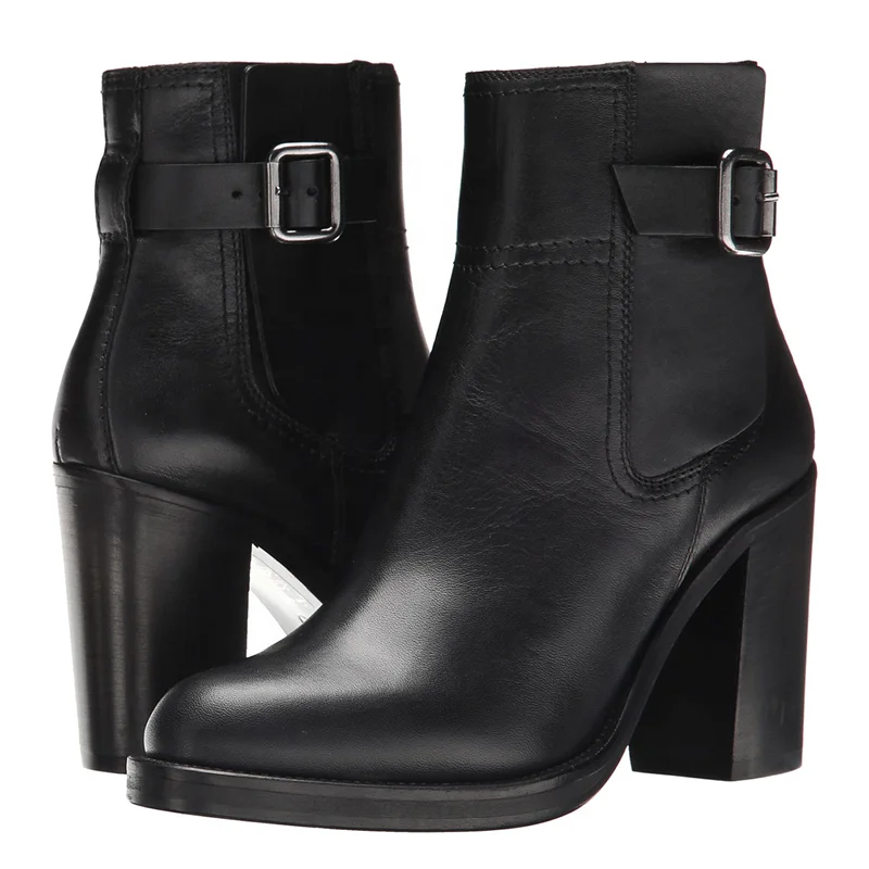Daily Work Shoes Booty Spring Autumn Winter Women's Fashion Round Toe Black High Chunky Heel Ankle Boots Buckle Big Size 46
Daily Work Shoes Booty Spring Autumn Winter Women's Fashion Round Toe Black High Chunky Heel Ankle Boots Buckle Big Size 46
