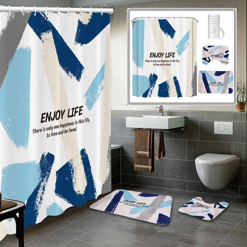 Bathlux machine wash 3pcs Bathroom Shower Curtains set Bath Curtains with Bath mat U-shape Bath Rug, Customized color
Bathlux machine wash 3pcs Bathroom Shower Curtains set Bath Curtains with Bath mat U-shape Bath Rug, Customized color