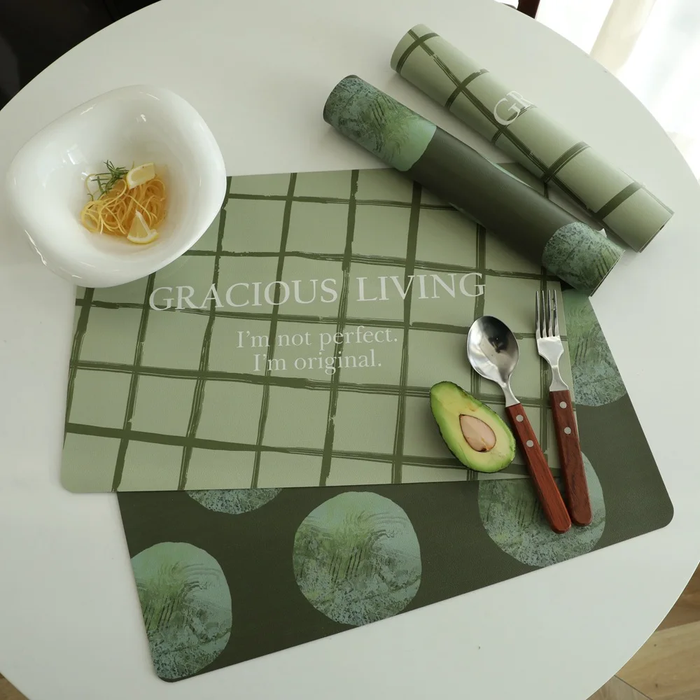 High Quality Simple Ins Style Rectangle Plaid Printing Non Slip Pvc Nordic Placemat Washable Plastic Felt Placemats, Multi color
High Quality Simple Ins Style Rectangle Plaid Printing Non Slip Pvc Nordic Placemat Washable Plastic Felt Placemats, Multi color