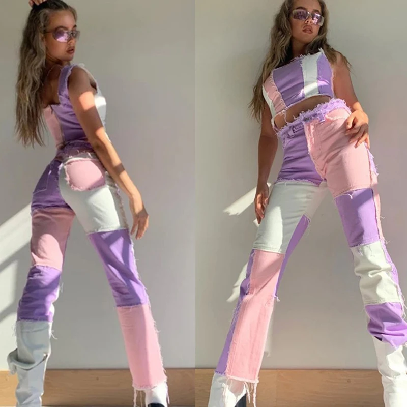 Street Casual Hip Hop Loose Denim Striped High Waist Straight Patchwork Jeans Women, Picture
Street Casual Hip Hop Loose Denim Striped High Waist Straight Patchwork Jeans Women, Picture