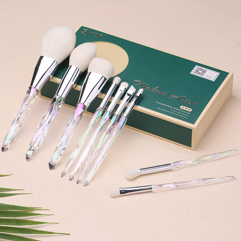 Crystal Makeup Brush 10pcs Transparent Diamond Handle Super Soft Eyeshadow Brush Concealer Makeup Brush Beauty Tools
Crystal Makeup Brush 10pcs Transparent Diamond Handle Super Soft Eyeshadow Brush Concealer Makeup Brush Beauty Tools
