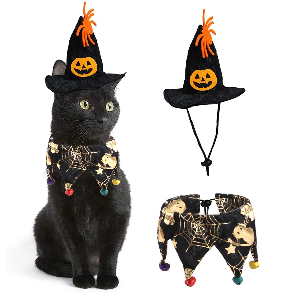 Manufacturer wholesale Halloween pet suit 2 Piece Party Halloween Pet Costume Pet Cat Cape Hat Scarf Set, As picture
Manufacturer wholesale Halloween pet suit 2 Piece Party Halloween Pet Costume Pet Cat Cape Hat Scarf Set, As picture