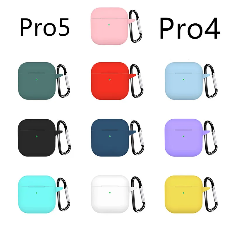 Soft For Pro 4 Pro 5 case with keychain pure color silicone wireless headset protective cover For Air 4 Pro5 Pro4 Accessories, Black
Soft For Pro 4 Pro 5 case with keychain pure color silicone wireless headset protective cover For Air 4 Pro5 Pro4 Accessories, Black