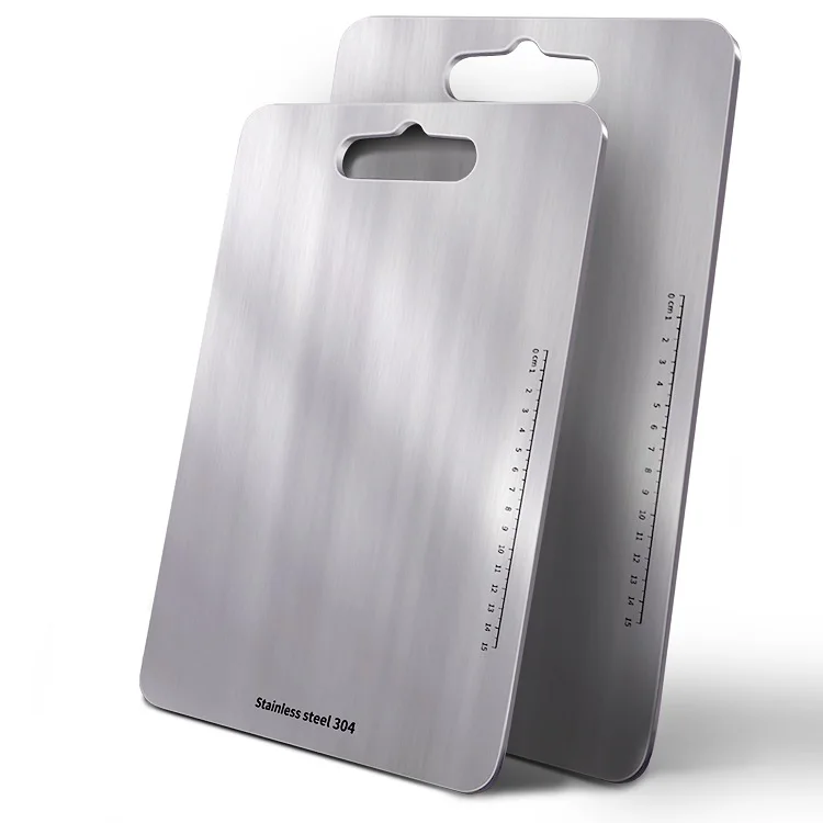 304 Stainless steel food grade multi vegetable meat cutting chopping board for chefs kitchen home, Silver
304 Stainless steel food grade multi vegetable meat cutting chopping board for chefs kitchen home, Silver